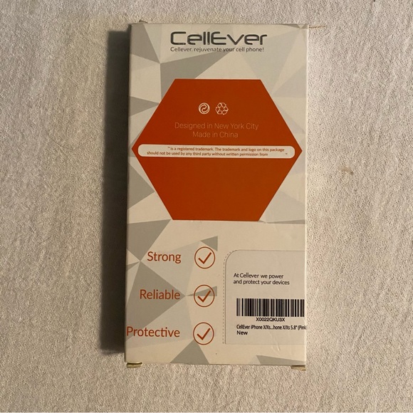 -CellEver Pink Grip Case for iPhone X/iPhone XS - Picture 2 of 4